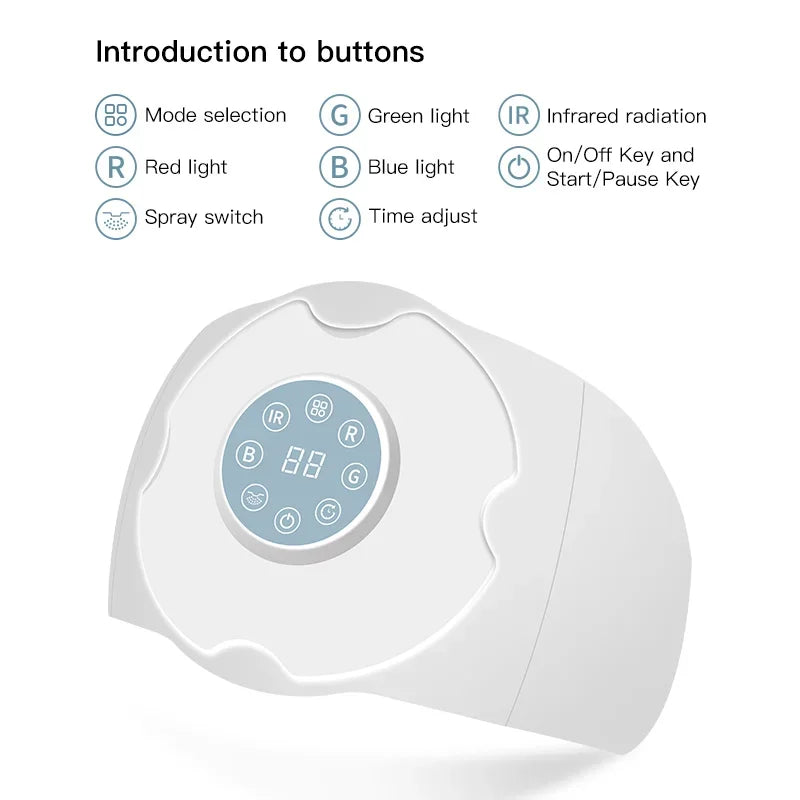 7-Color LED and Infrared Therapy Device